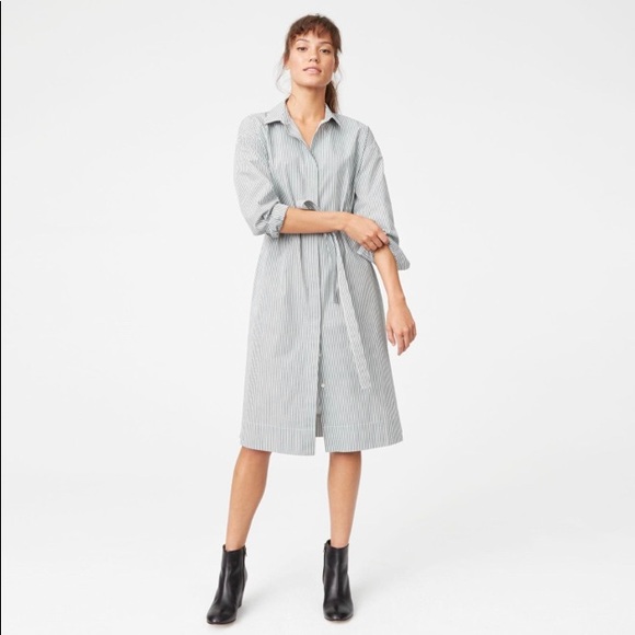 Club Monaco | Dresses | Club Monaco Stripe Shirt Dress | Poshmark